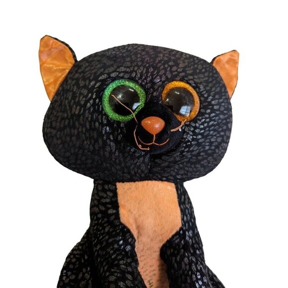 ty beanie boo spellbound the cat plush stuffed animal toy black 9..5" Halloween - Picture 2 of 8